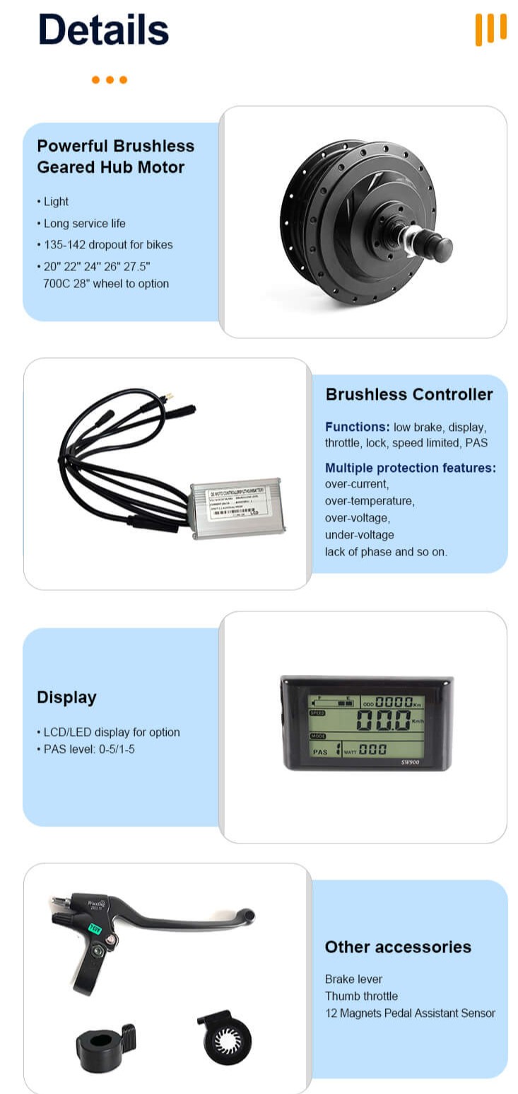 350w 500w有齿铝盒防水套件详情3