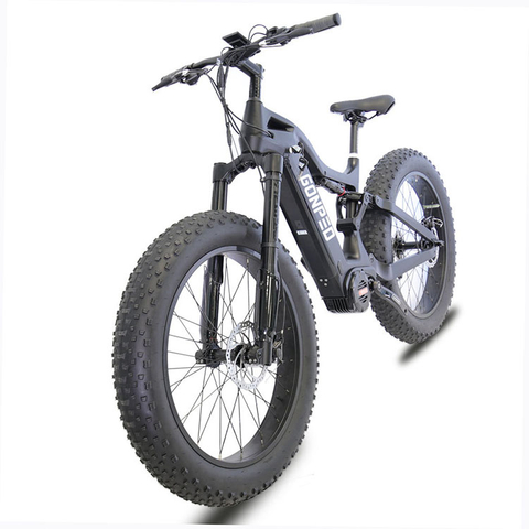 SLM5 26Inch Carbon Fiber Fat Tyre Electric Mountain Bike