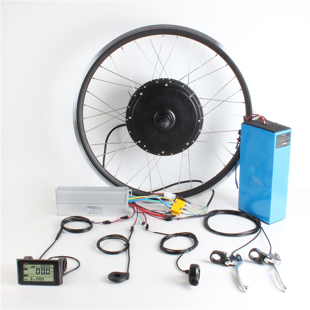 48v 1500w Direct Hub Motor Kit Front And Rear Wheel Electric Bike Conversion Kit 